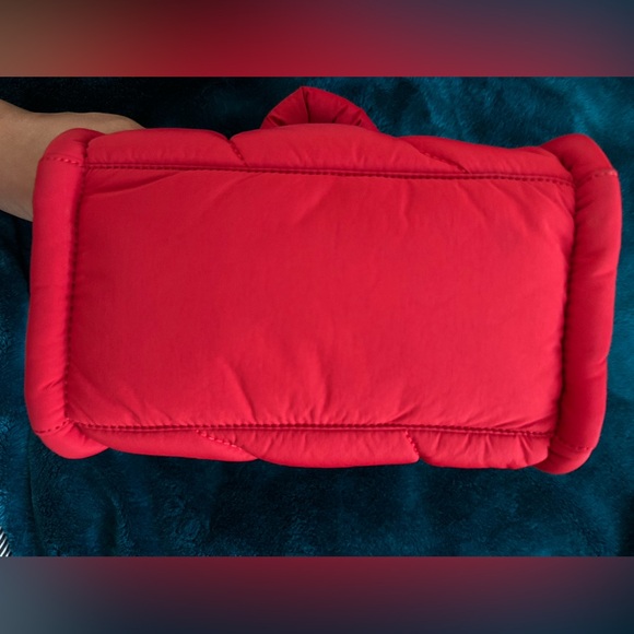 Red Quilted Mini Tote Bag - Picture 4 of 7
